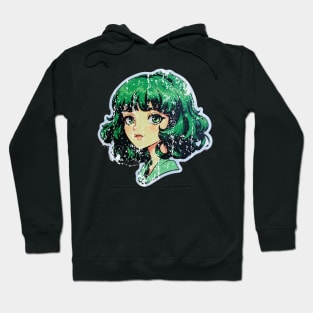 Green Anime Girl Hoodie